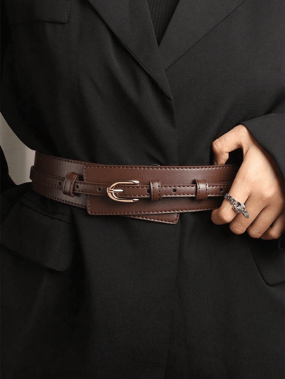 حزام معدني بتصميم بسيط للمعاطف والفساتين له استخدامان، للهالوين والصيف، المدرسة والخريف، الهالوين