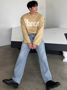 DAZY سراويل جينز من الجينز بلون واحد للرجال ، الخريف
