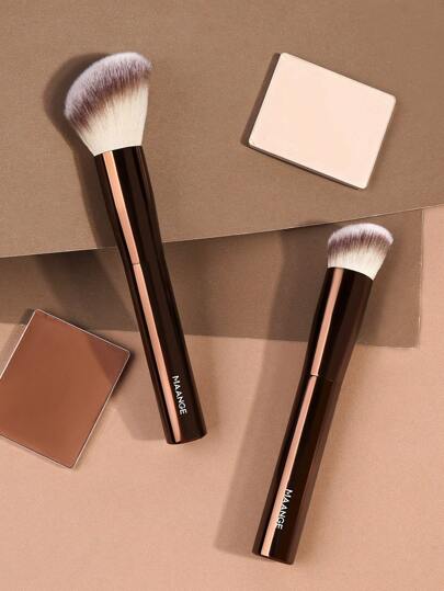 MAANGE طقم فرشاة وجه احترافية ماانج 2 قطعة ، فرشاة أساس ، فرشاة concealer ، أدوات مكياج بألياف ناعمة للحمل السهل ، فرشاة للسفر