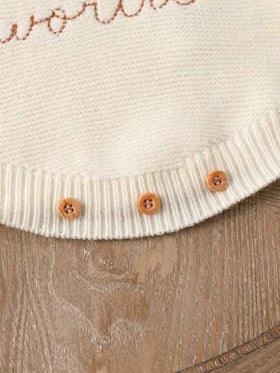 SHEIN Vintaside Kids زي رومبر كاجوال للأطفال البنات، بأربطة عريضة ومطبوع عليه زر رسالي