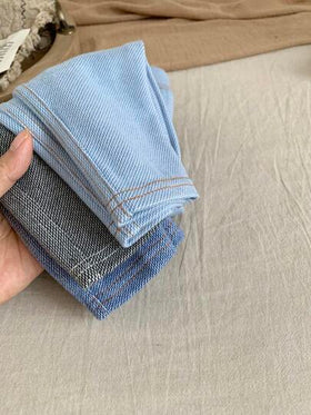 SHEIN LMoss Kids 3 قطع مجموعة سراويل متماسكة ذات خصر مطاطي مضفر للبنات الصغار من LMoss، مناسبة للخريف والشتاء