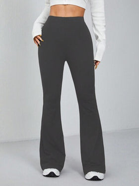 SHEIN PETITE 3 عبوات سروال نسائي ضيق بخصر مطاطي مطوي