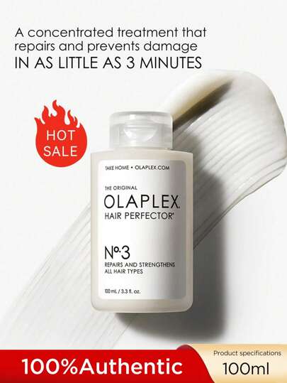 Olaplex علاج ما قبل الشامبو لإصلاح بنية الشعر رقم 3، العناية بالشعر المتضرر من الصبغة والصبغة الدائمة