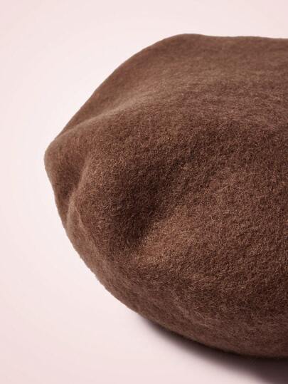 SHEIN MOD قبعة بيريه أساسية كاجوال للنساء قطعة واحدة، مناسبة للعطلات والنزهات والمدرسة والملابس الكاجوال