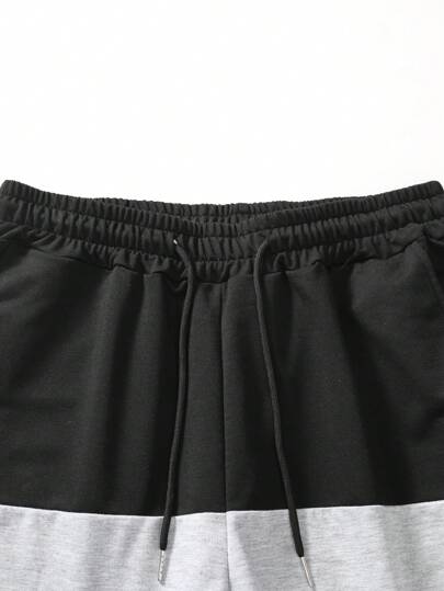 Manfinity Homme شورت صيفي مريح للرجال بطبعات ملونة بالأرقام، لقص السحاب بالخصر، لزوج أو صديق كهدية