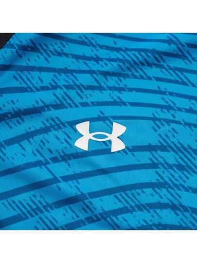 Under Armour تي شيرت كرة قدم رياضي قصير الأكمام 2024 ذو طراز صديق للرجال ذو طراز رجالي جديد للياقة البدنية التدريب