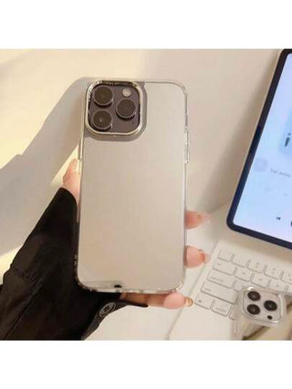 قضية مرآة تجميل عالية الجودة Y2K بلون فضي متوافقة مع iPhone 11، iPhone 13، iPhone 14 Pro Max، iPhone 16، iPhone 16 Pro، iPhone 16 Pro Max
