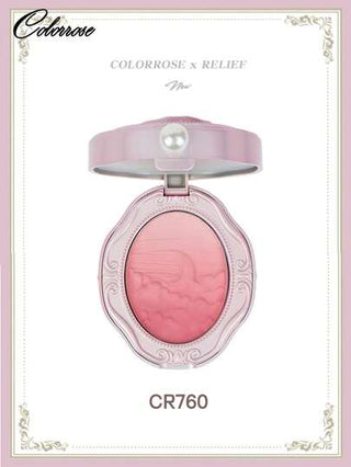 COLORROSE بلاشر وردي خدود قطيفة طبيعية، بلاشر وجه مطفي لامع، خفيف، ناعم، قابل للامتزاج، مع مرآة، لوحة بلاشر لوحة ظلال العيون، مستحضرات تجميل للوجه