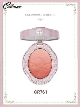 COLORROSE بلاشر مساحيق الخدود الطبيعي، بلاشر خدود ماتي ساطع، خفيف، ناعم، قابل للامتزاج، مع مرآة، صفيحة بلاشر صفيحة ظلال العيون، مكياج تجميلي للوجه