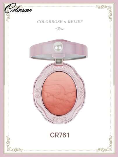 COLORROSE بلاشر مساحيق الخدود الطبيعي، بلاشر خدود ماتي ساطع، خفيف، ناعم، قابل للامتزاج، مع مرآة، صفيحة بلاشر صفيحة ظلال العيون، مكياج تجميلي للوجه