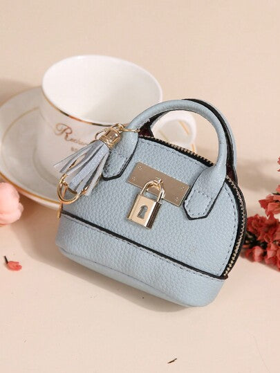 جيب مفتاح نقود النساء الإبداعي بتصميم كوري 1 قطعة، نسخة صغيرة، جذاب، تصميم دائرة نصف-دائرية جذاب ومتعدد الاستعمالات، أنيق وعملي، محفظة نقود محمولة، حقيبة يد، سلسلة مفاتيح سيارة