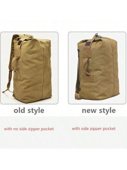 حقيبة ظهر سفر ذات سعة كبيرة قطعة واحدة ، رياضية متعددة الوظائف قماشية للرجال لرحلات التخييم والتسلق والجبال والكمبيوتر والعطلات والهدايا المضحكة وعيد الشكر، حقيبة جانبية ضرورية للمدرسة والعطلات والشاطئ ولابتوب متعددة الاستخدامات شنطه جامعه شنط جامعات ش...