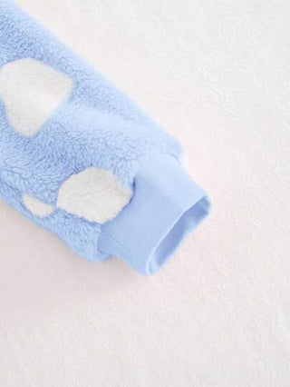 Cozy Pixies بزة سرحان مبططة بالقلوب مبطنة حرارياً لرضيعة الفتاة