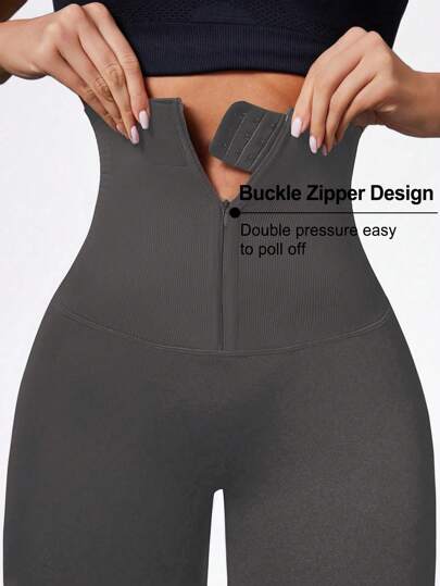 Seamluxe  Sport سروال اليوجا الرياضي القابل للتعديل بسحاب لا درز