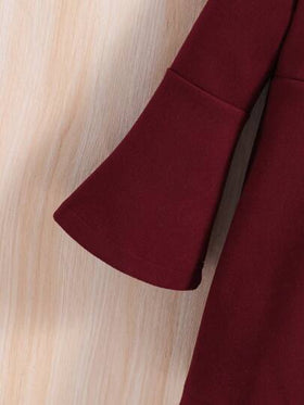 SHEIN معطف أحمر ذو طراز كلاسيكي للبنات المراهقات مع قبعة، للأعياد والأعياد الشتوية