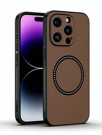 قطعة واحدة من واقي هاتف بتقنية الشحن الاستقطاب المغناطيسي اللاسلكي متوافق مع Apple 16/ 16 Pro/ 16 Plus/ 16 Pro Max ، واقي هاتف مضاد للصدمات متوافق مع 11/ 13/ 12/ 14/ 15 متوافق مع شاحن Apple Magsafe