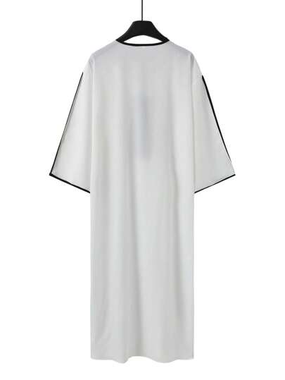 ملابس رجالي البشت المطرز المغربي العربي الجديد لعام 2025