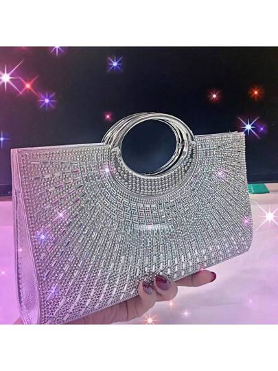 حقيبة دلو صغيرة ذات تصميم رباط، خفيفة الوزن، كاجوال للعمل، مزينة بالراين ستون، حقيبة شفافة عصرية مزينة باللؤلؤ، حقيبة سهرة أنيقة بتصميم فاخر ورشيق، مناسبة للحفلات والنساء والعرائس، مثالية للحفلات والعشاء وحفلات عيد الميلاد