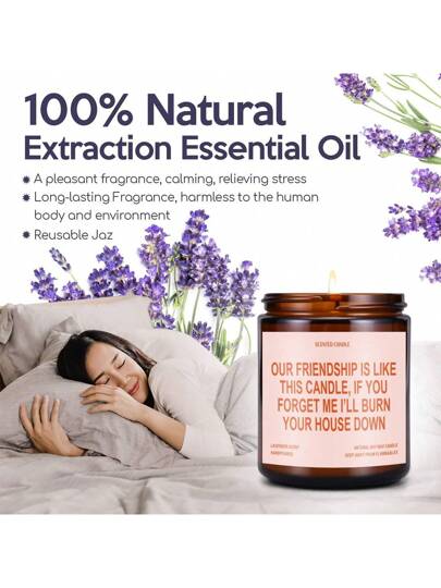 شمعة معطرة هدية صداقة فريدة، للصديقات المقربات، زملاء العمل، أفضل الصديقات، رائعة كهدايا تقدير الصداقة، أخوات الروح، عيد الميلاد، التخرج، هدايا جوارب عيد الميلاد، ديكور الغرفة، هدايا