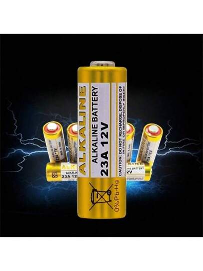5 بطارية قلوية جافة 23A/27A 12V للجرس الباب، جهاز إنذار السيارة، المشغل المحمول 23GA 21/23 A23 A-23 GP23A RV08 LRV08 E23A V23GA G27A MN27 MS27 GP27A L828 V27GA ALK27A A27BP K27A VR27 R27A للجرس، جهاز التحكم عن بعد، لعبة