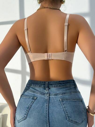 DesireSculpt ملابس داخلية نسائية ستاره دانتيل مع شريط حمل علوي