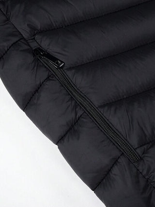 معطف مبطن بخاصية جيب مشبك وياقة واقفة بطراز كاجوال بسيط للخريف والشتاء للرجال