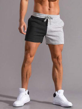 Manfinity Homme شورت رياضي صيفي كاجوال للرجال بخصر مرن وسحاب، شورت رياضة للرجال