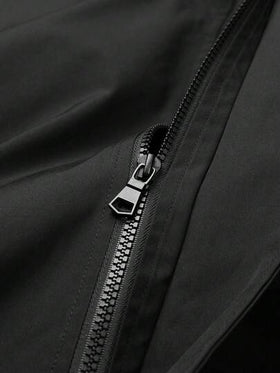Manfinity Homme 1 قطعة جاكيت كاجوال بأكمام طويلة وطبعة حرف للرجال
