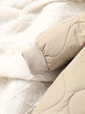 SHEIN قطعة واحدة بذلة أطفال ذكور ذات قبعة بلون أحادي، ناعمة ومريحة، بطراز كاجوال مناسبة للخريف/الشتاء، للخارج، اليومي، العطلات، المنزل