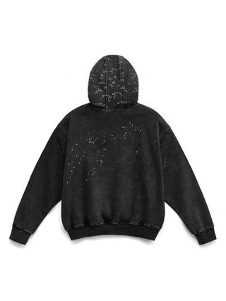 NEON BLANC بلوزة هوديLong Sleeve مطرزة بأسلوب الشارع مريحة للخروج مغسولة بألوان الهيب هوب والرابر،من القطن للأصدقاء والأزواج والأحباء كهدية