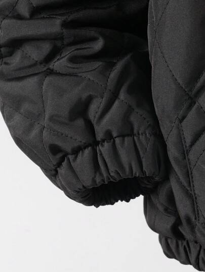 SHEIN معطف شتوي سميك مبطن مقنع للمراهق