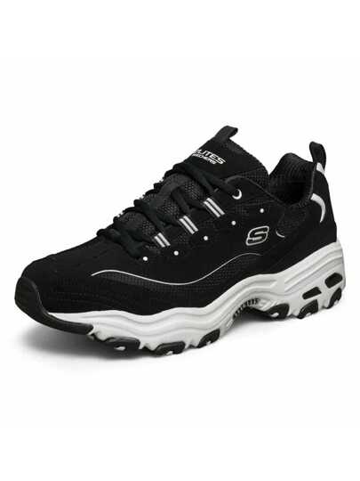 Skechers أحذية رياضية مريحة للرجال، سلسلة D'LITES أحذية كاجوال للاستخدام اليومي والخارجي والسفر، بتصميم الباندا، 52675-BLK