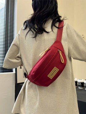 حقيبة أكسفورد ضخمة متعددة الوظائف، حقيبة صدر بلون سادة، حقيبة خصر كاجوال عصرية جديدة للرجال والنساء، حقيبة رسول برسالة