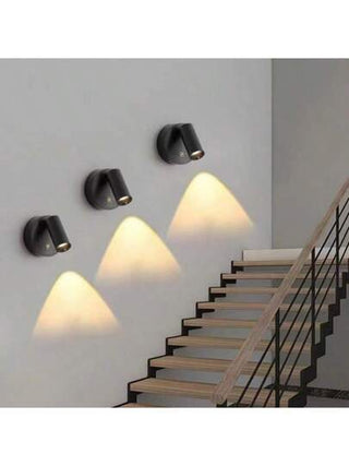 مصباح حائطي بإضاءة LED قابل للشحن - إضاءة زخرفية داخلية - بامتصاص مغناطيسي، إضاءة بجانب السرير قابلة للشحن ب- USB وتحكم باللمس، ب- 3 مستويات سطوع، حماية للعين، منعطفة 90 درجة ودوارة 320 درجة بتصميم إبداعي، تركيب على الحائط أو محمولة، مناسبة للغرفة...