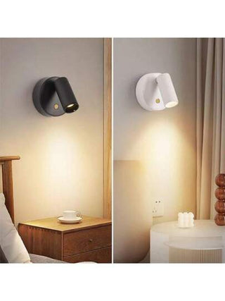 مصباح حائطي بإضاءة LED قابل للشحن - إضاءة زخرفية داخلية - بامتصاص مغناطيسي، إضاءة بجانب السرير قابلة للشحن ب- USB وتحكم باللمس، ب- 3 مستويات سطوع، حماية للعين، منعطفة 90 درجة ودوارة 320 درجة بتصميم إبداعي، تركيب على الحائط أو محمولة، مناسبة للغرفة...
