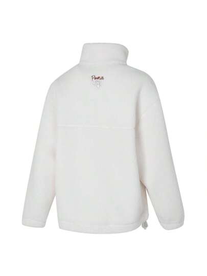 Puma معطف البوب كلاسيكي <<بالشيربا» للنساء، سميك ودافئ، ذو طوق واقف، 625806-65