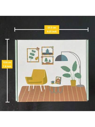 Joivida قطعة واحدة إطار صور كتل بناء حديقة - مستطيل، تصميم حر، عرض أفقي - متوافق بدون بطارية، ديكور المنزل، هدايا فنية للجدران، هدايا عيد الميلاد والتخرج والعام الجديد والعودة إلى المدرسة، ضروريات السكن الجامعي