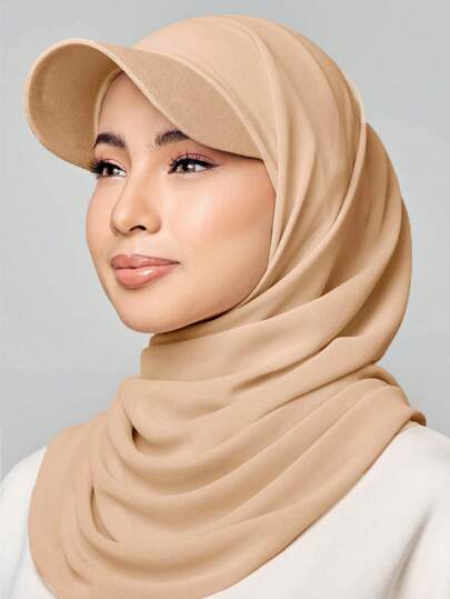 طقم تانكيني حريمي قبعة بيسبول نسائية ذو لون أساسي أنيقة وكاجوال متعددة الاستخدامات، قبعة بيسبول، خمار، مناسبة للصيف والخريف وواقية من أشعة الشمس