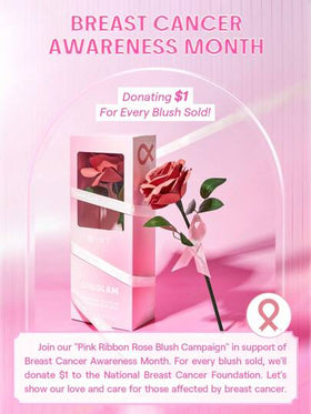 SHEGLAM بودرة أحمر الخدود الوردية من Pink Ribbon Rose أحمر خدود وردي مقاوم للماء يدوم طويلاً ذو صبغة عالية لا يتلاشى توهج طبيعي يدوم طويلاً مكياج خفيف الوزن للوجه حمره بلشر علامة تجارية جمال مكياج ميكب مستحضرات تجميل للنساء الفتيات مثالي لفصل الشتاء الربي