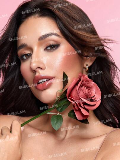 SHEGLAM بودرة أحمر الخدود الوردية من Pink Ribbon Rose أحمر خدود وردي مقاوم للماء يدوم طويلاً ذو صبغة عالية لا يتلاشى توهج طبيعي يدوم طويلاً مكياج خفيف الوزن للوجه حمره بلشر علامة تجارية جمال مكياج ميكب مستحضرات تجميل للنساء الفتيات مثالي لفصل الشتاء الربي