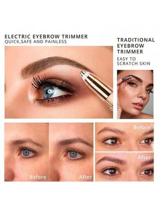 جهاز إزالة الشعر والحلاقة الكهربائي 2 في 1، حلاق للحواجب والشفاه والبكيني والأنف والوجه، هدية عيد الأم للنساء