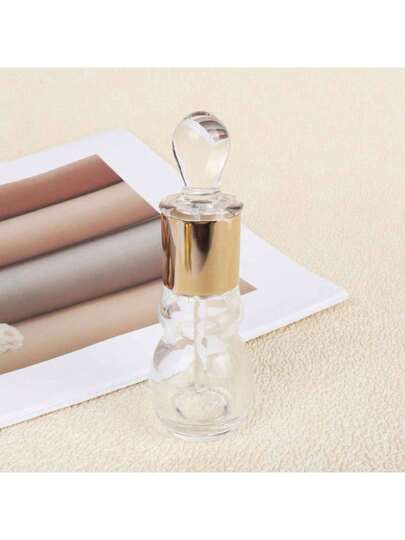 1 زجاجة عطر عطري شفافة قابلة لإعادة التعبئة ذات سعة 12 مل، قنينة عينات صغيرة، للديكور DIY، بدون رائحة، اكسسوارات للعناية الشخصية والجمال