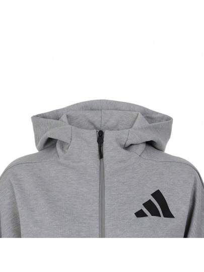 Adidas معطف نسائي برقبة ومزود بكابولي من كنزة موديل W Z.N.E. FZ ذو طبعات لعام 2024 ، JD9593