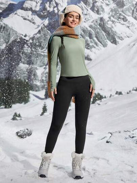 In My Nature تي شيرت تي شيرت طويل الأكمام رياضي للياقة البدنية والتنزه بتصميم شبكي منفذ للهواء, لملابس النساء المخفضة الحجم للركض والخارج