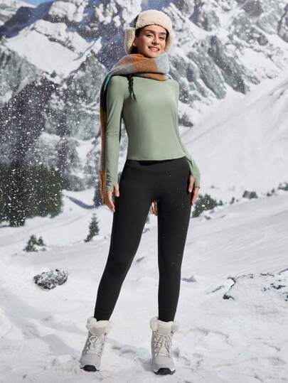 In My Nature تي شيرت تي شيرت طويل الأكمام رياضي للياقة البدنية والتنزه بتصميم شبكي منفذ للهواء, لملابس النساء المخفضة الحجم للركض والخارج