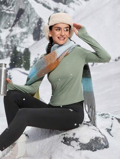 In My Nature تي شيرت تي شيرت طويل الأكمام رياضي للياقة البدنية والتنزه بتصميم شبكي منفذ للهواء, لملابس النساء المخفضة الحجم للركض والخارج