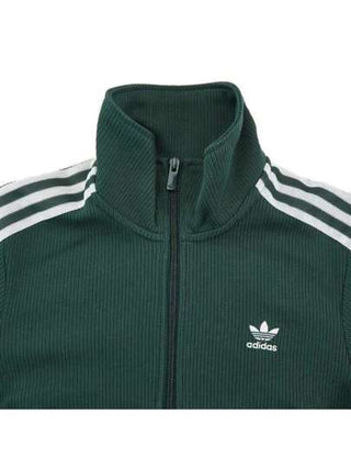 Adidas Originals جاكيت رياضية مزينة بنمط الخطوط مع طوق محاك للنساء موديل IW3162