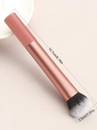 فرشاة أساس للمكياج، قطعة واحدة ذات وظائف متعددة محمولة بسيطة للمساحيق والمنتجات السائلة والكريمات