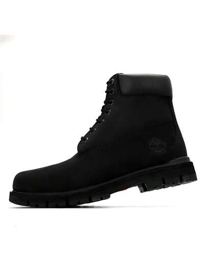 Timberland بوت رادفورد الرجالية عالية الكاحل مقاس 6 بوصة مقاومة للماء، بياقة مبطنة وأحذية كاجوال مريحة، مع أربطة دائرية متناسقة، بوت رياضية خارجية متينة (مقاس واسع)