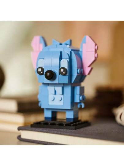 LEGO BrickHeadz 40674 - ستيتش: لعبة بناء مسلية للأعمار 10 سنوات فما فوق، هدية مثالية لعشاق ديزني، تحفز الإبداع والخيال، تصميم قابل للجمع لغرض العرض